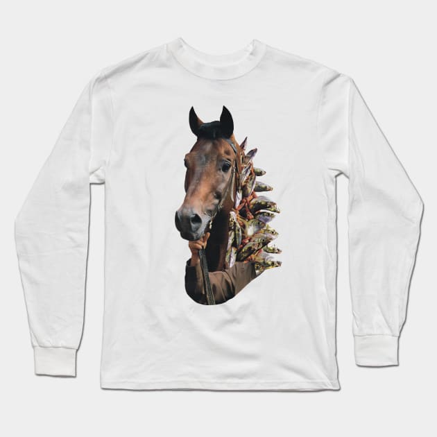 Seahorse Long Sleeve T-Shirt by Lerson Pannawit